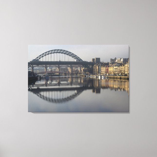 Toile Newcastle Quayside & the Tyne Bridge (Recto)