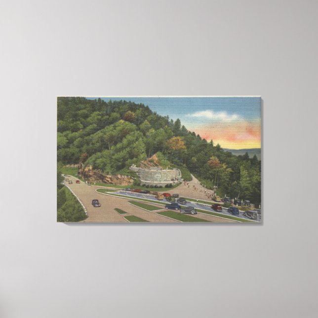 Toile Newfound Gap, TN - Mémorial Laura Spelman (Recto)