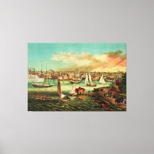 Toile Newport Beach, Rhode Island (1876)