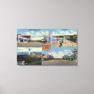 Toile Newport, Oregon - Phare de Yaquina, Main