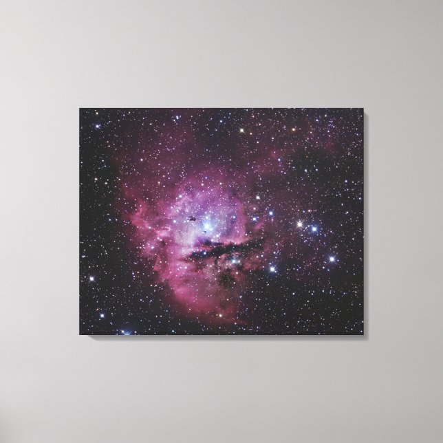 Toile NGC 281, Nebula d'émission et Cluster ouvert en Ca (Recto)