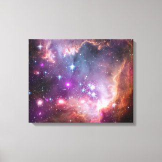 Toile NGC 602 : Clusters étoiles, petit nuage magellaniq