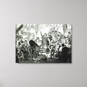 Toile Nicolas Copernic expliquant sa théorie