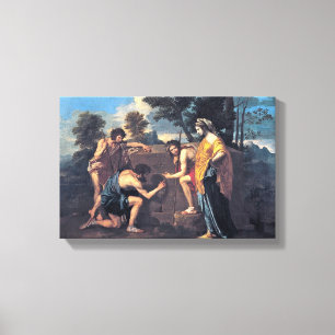 Toile Nicolas Poussin - bergers dans l'Arcadie
