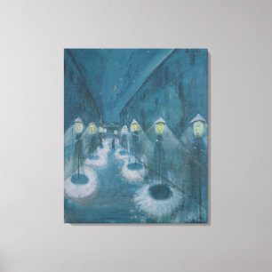 Toile Night Street (Street By Night) (1922) Walter Grama