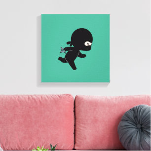 Toile Ninja minuscule en vert