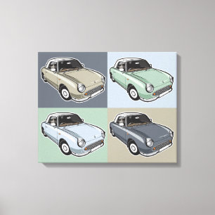 Toile Nissan Figaro dans quatre couleurs