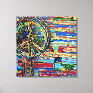 Toile No More War 24 x 24 Canvas Print