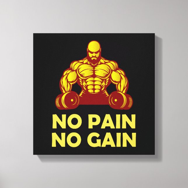 Toile no pain no gain (Recto)