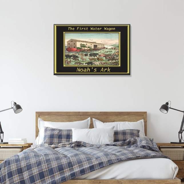 Toile Noah Ark Genèse 6 Animaux en attente (Insitu(Chambre))