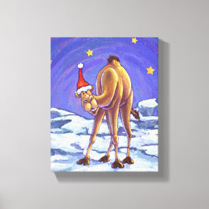 Toile Noël aux chameaux