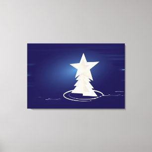 Toile Noël blanc