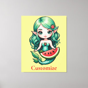 Toile Noël en juillet Elf Mermaid Thunder_Cove