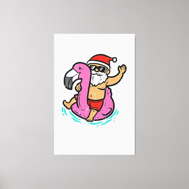 Toile Noël en juillet Squad drôle Joyeux Noël Hommes Fem (Recto)