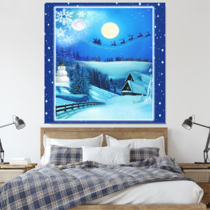 Toile Noël et Nouvel An 2024