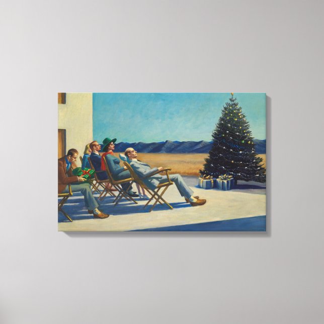 Toile Noël, Les gens au soleil, Edward Hopper (Recto)