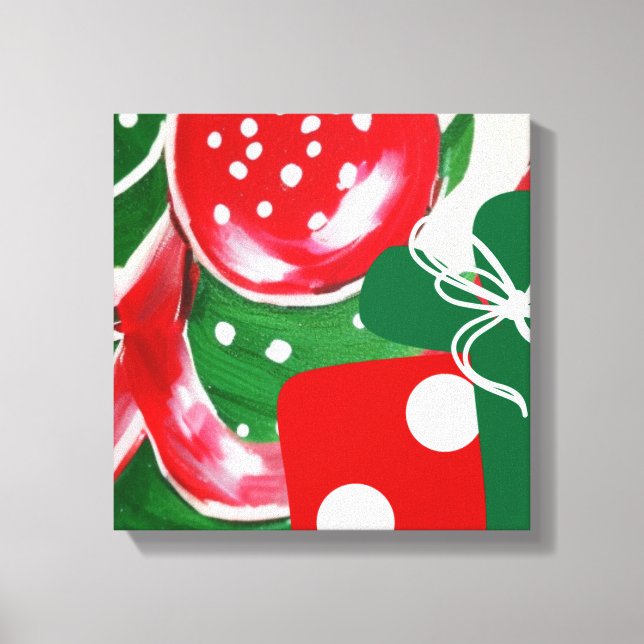 Toile Noël présent (Recto)