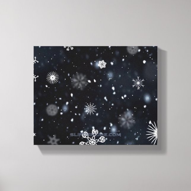 Toile Noël SlipperyJoe de différentes tailles (Recto)