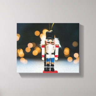 Toile Noël SlipperyJoe nutcracker figurine ornement