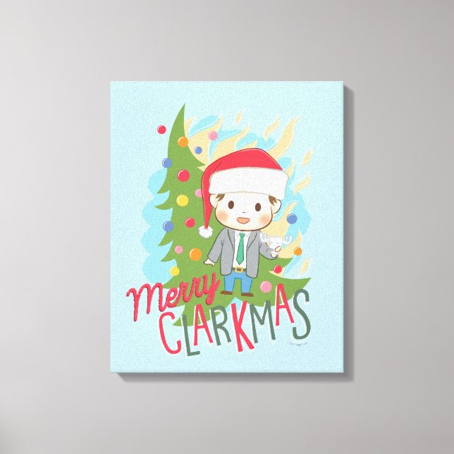 Toile Noël vacances Joyeux Clarkmas (Recto)