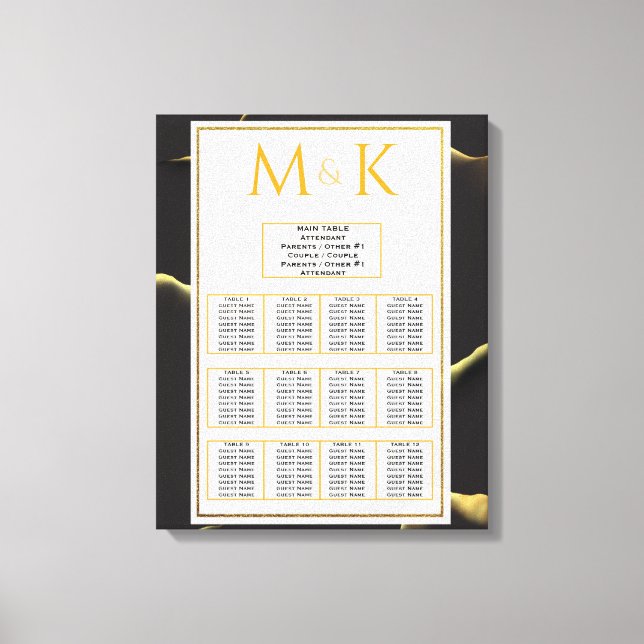 Toile Noir et or 💡 huile d'encre Abstraite moderne (Recto)