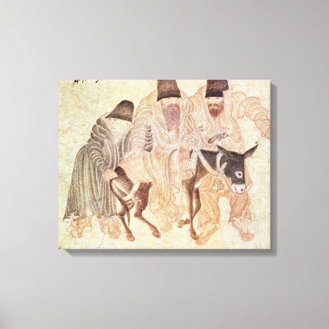 Toile nomades mongols avec âne, XVe siècle (Recto)