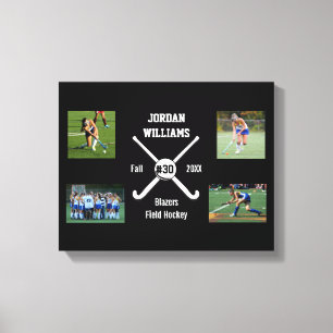 Toile Nombre fait sur commande d'équipe de nom de