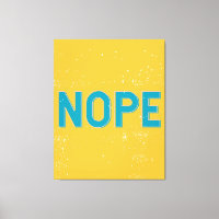 NOPE Typographie en noir et blanc