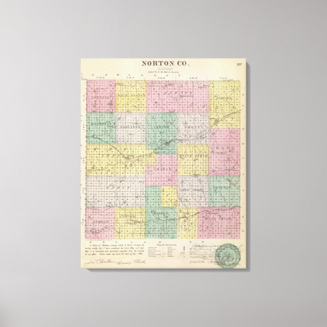 Toile Norton County, Kansas (Recto)