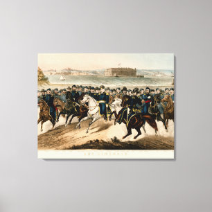 Toile Nos généraux, restaurés Vintage 1864 Guerre civ