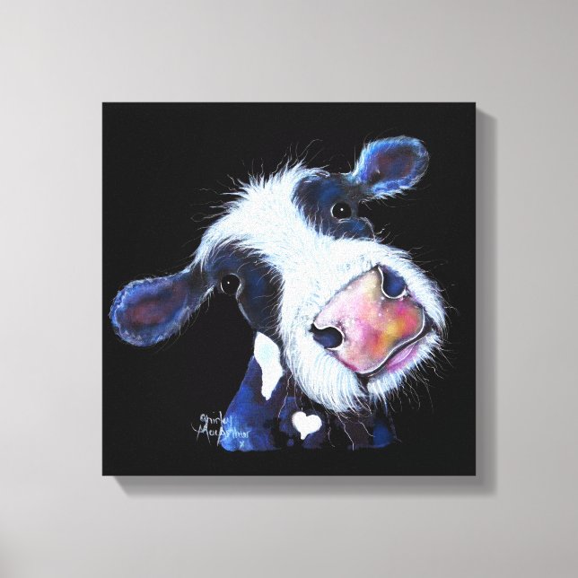 Toile NoSeY CoW ' BeRTHa BeeTRooT ' PAR SHiRLeY MacARTHu (Recto)
