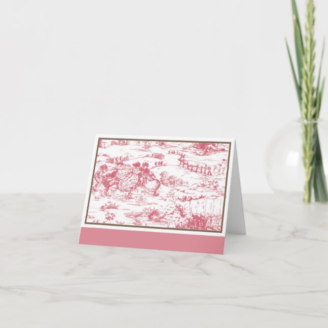 Toile note card (Front)