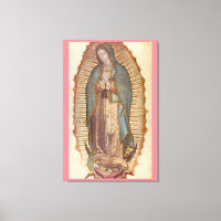 NOTRE DAME DE GUADALUPE 30x45 NATUREL SUR ROSE