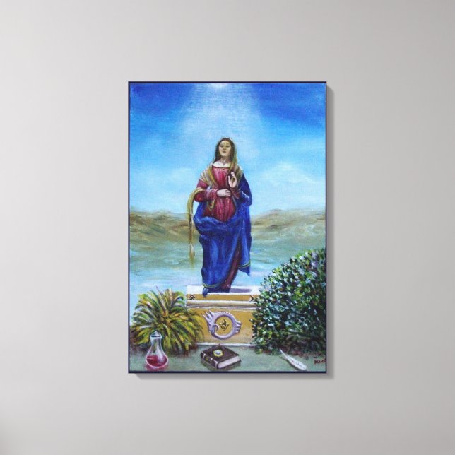 Toile NOTRE DAME DE LA LUMIÈRE Vierge de l'Immaculée Con (Recto)