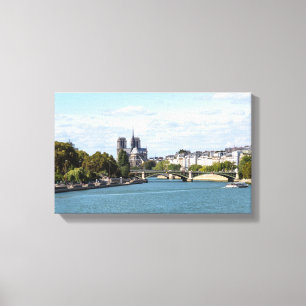 Toile Notre Dame de Paris vue depuis le Pont d'Austerlit