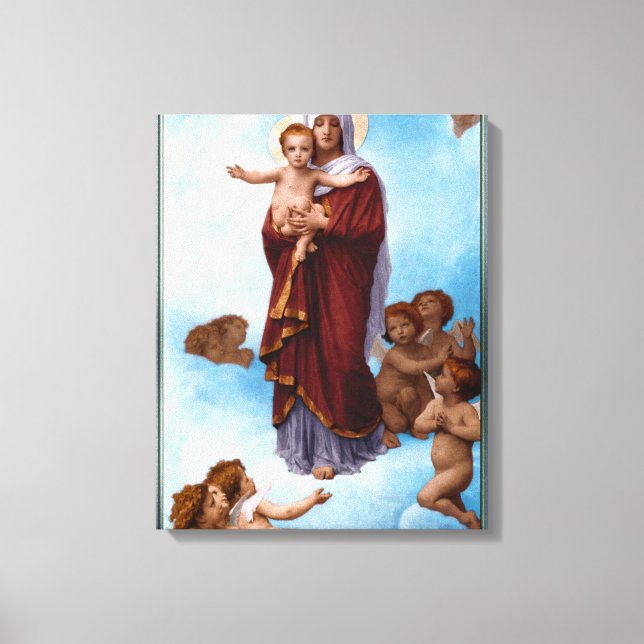Toile Notre-Dame des Anges par William Bouguereau (Recto)