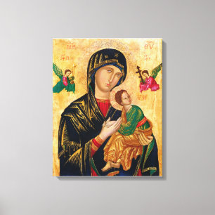 Toile Notre-Dame du Perpétuel Secours icône de la Vierge