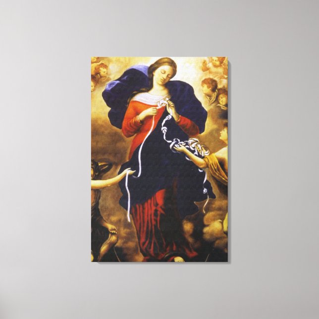 Toile Notre Dame Untier des Noeuds (Recto)