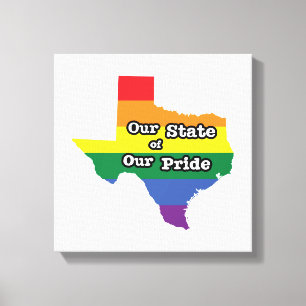 Toile Notre état de notre fierté Texas