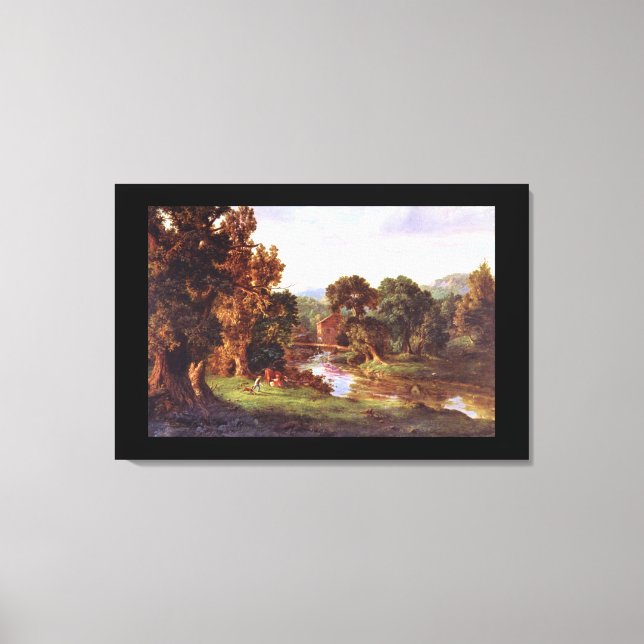 Toile Notre Vieux Moulin, George Innes_Paysages (Recto)