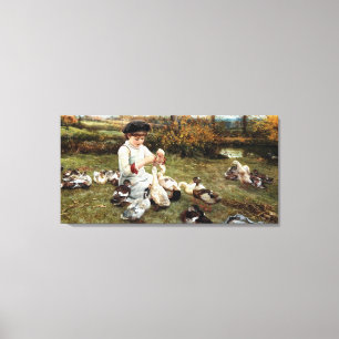 Toile Nourrir les canards