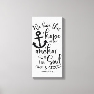 Toile Nous avons cet espoir comme ancre pour l'âme