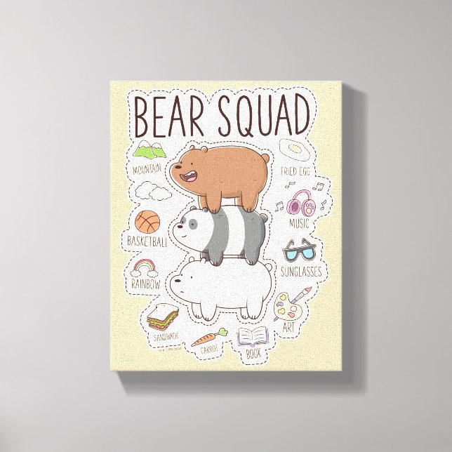 Toile Nous les ours nus - Journal des équipes d'ours (Recto)