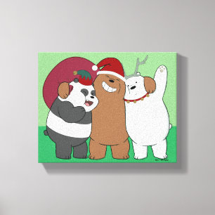 Toile Nous Ours Nus - Bonnes Fêtes