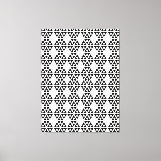 Toile Nouveaux triangles noirs et blancs, motifs sans fa