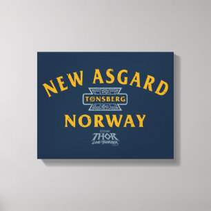 Toile Nouvelle Asgard Norvège Souvenir graphique