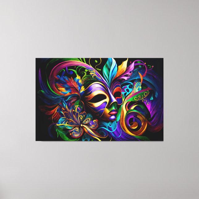 Toile Nouvelle-Orléans, Mardi Gras, Mardi gras, NOLA (Recto)