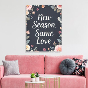 Toile Nouvelle saison même amour Dark Floral Art