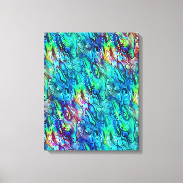Toile Nouvelle-Zélande Abalone Paua Shell Motif 1 (Recto)