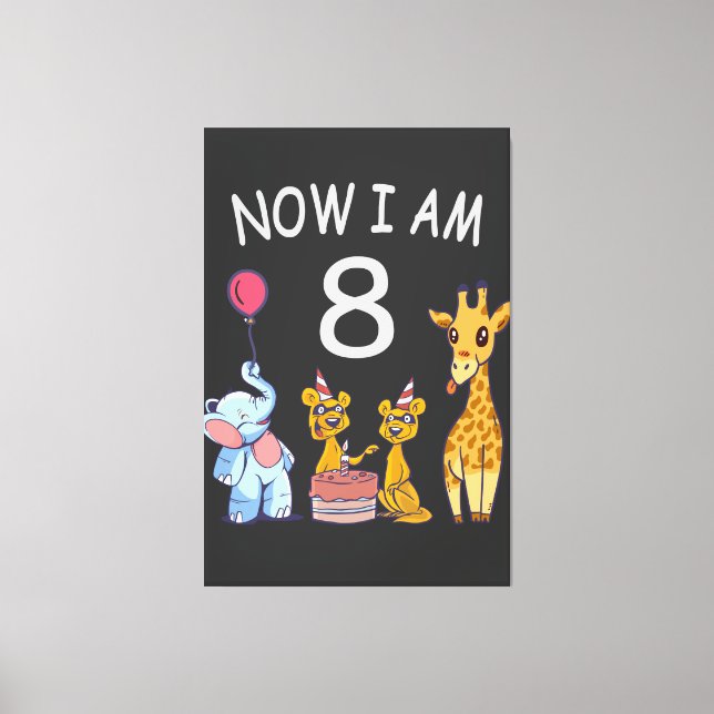 Toile Now I, 8 ans d'âge huit (Recto)